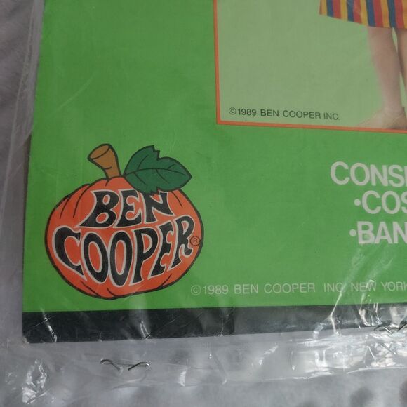 Vintage Ben Cooper Halloween Gypsy Costume Kids Size Tiny Tot (3-5) 1989 Vinyl - Picture 11 of 14